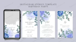 hand drawn floral wedding invitation card instagr crc764e3346 size47.31mb - title:Home - اورچین فایل - format: - sku: - keywords: p_id:18