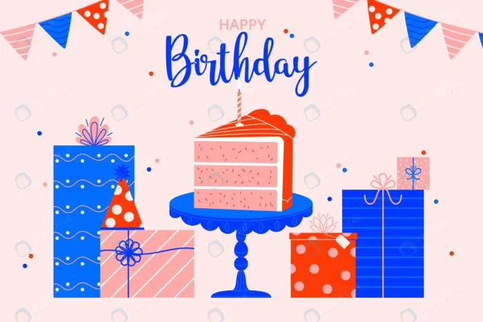 hand drawn happy birthday background rnd642 frp9009120 - title:وکتور پس زمینه تبریک جشن تولد - اورچین فایل - format:EPS - وکتور - sku:frp9009120 - keywords: p_id:70073