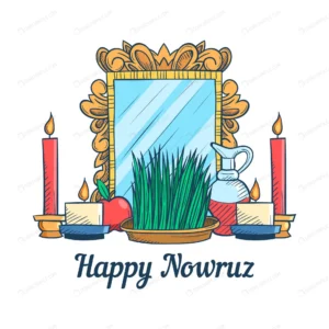 hand drawn happy nowruz celebrating crcd6e977d6 size1.34mb - title:Home - اورچین فایل - format: - sku: - keywords: p_id:18