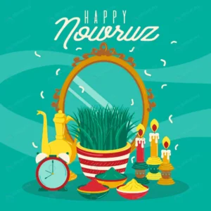 hand drawn happy nowruz illustration with mirror crc150ab480 size0.93mb - title:Home - اورچین فایل - format: - sku: - keywords: p_id:18