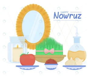 hand drawn happy nowruz illustration with mirror crc217f4782 size818.99kb 1 - title:Home - اورچین فایل - format: - sku: - keywords: p_id:18