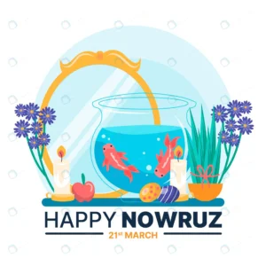 hand drawn happy nowruz illustration with mirror crcf43080fb size988.34kb - title:Home - اورچین فایل - format: - sku: - keywords: p_id:18