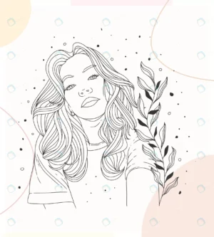 hand drawn illustration woman flowers minimalist crc7b9ae961 size1.72mb 1 - title:Home - اورچین فایل - format: - sku: - keywords: p_id:18