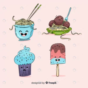 hand drawn kawaii food pack crce0ffcfe9 size2.61mb - title:Home - اورچین فایل - format: - sku: - keywords: p_id:18