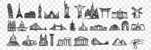 hand drawn landmarks doodle set crc4e9a19b8 size3.54mb - title:Home - اورچین فایل - format: - sku: - keywords: p_id:18