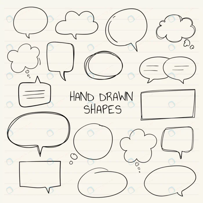 hand drawn speech bubble collection crc2e7ad3d9 size1.84mb - title:وکتور حباب گفتگو طراحی دستی - اورچین فایل - format:EPS - وکتور - sku:crc2e7ad3d9 - keywords: p_id:76491