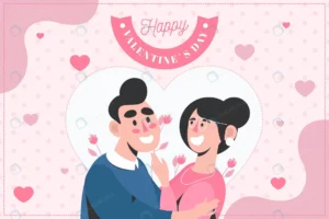 hand drawn valentine s day background with couple crcc4cb4099 size1.05mb - title:Home - اورچین فایل - format: - sku: - keywords: p_id:18