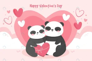 hand drawn valentine s day background with panda crc38c0c228 size743.81kb - title:Home - اورچین فایل - format: - sku: - keywords: p_id:18