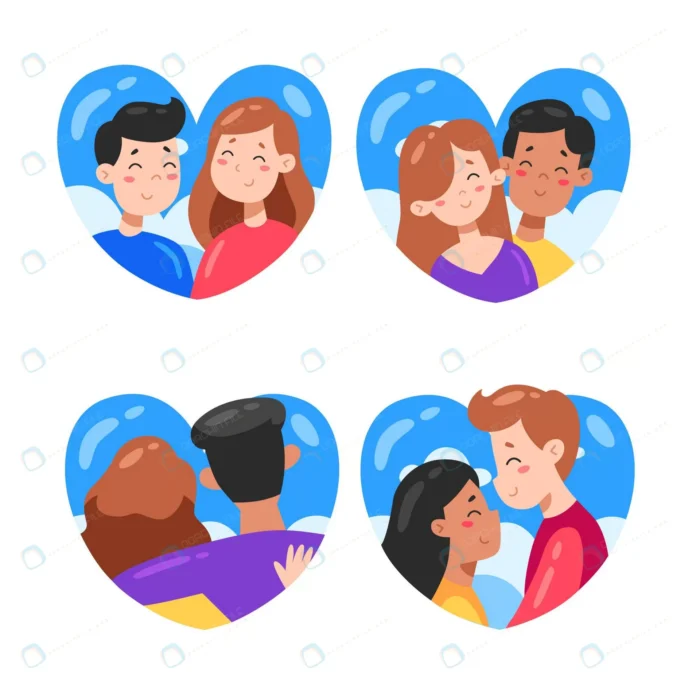 hand drawn valentine s day couple pack crcc32005d7 size496.22kb - title:دانلود مجموعه طرح وکتور روز ولنتاین - اورچین فایل - format:EPS - وکتور - sku:crcc32005d7 - keywords: p_id:35866