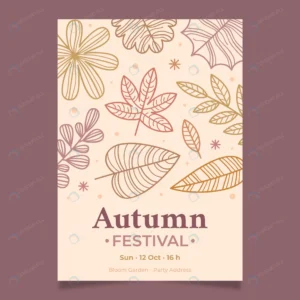 hand drawn vertical poster template autumn celebra rnd954 frp30121750 - title:Home - اورچین فایل - format: - sku: - keywords: p_id:18