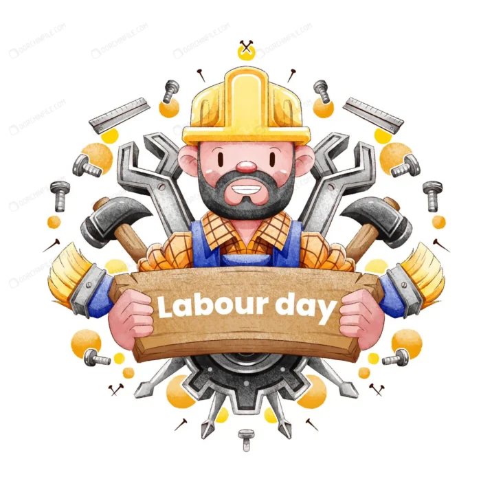hand painted watercolor labour day illustration.j crc65caf67a size30.91mb - title:تبریک روز جهانی کارگر سبک نقاشی آبرنگ - اورچین فایل - format:EPS - وکتور - sku:crc65caf67a - keywords: p_id:91183
