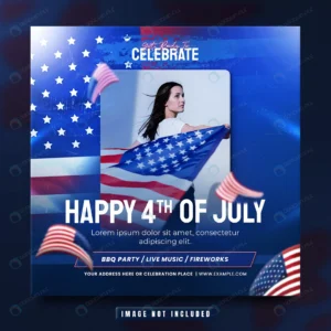 happy 4th july social media post instagram flyer t rnd115 frp28200598 - title:Home - اورچین فایل - format: - sku: - keywords: p_id:18