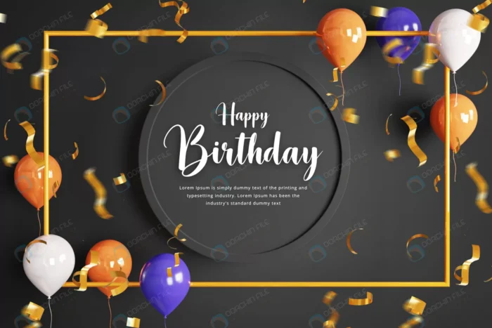happy birthday celebration banner background with crc7e3e3229 size4.12mb - title:تبریک جشن تولد با پس زمینه مشکی - اورچین فایل - format:PSD - فتوشاپ - sku:crc7e3e3229 - keywords: p_id:82551