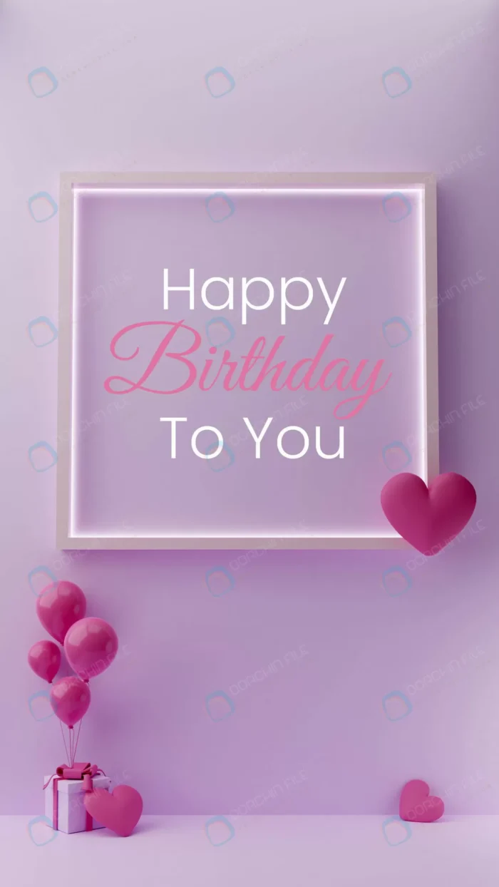 happy birthday instagram story 3d render template crcbf919222 size23.18mb - title:قالب لایه باز استوری اینستاگرام تولد - اورچین فایل - format:PSD - فتوشاپ - sku:crcbf919222 - keywords: p_id:84205