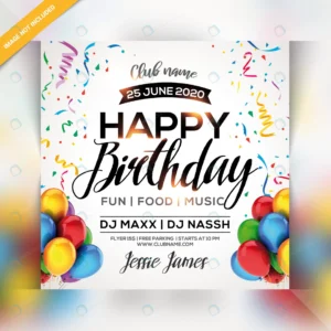 happy birthday party flyer rnd997 frp6513953 - title:Home - اورچین فایل - format: - sku: - keywords: p_id:18