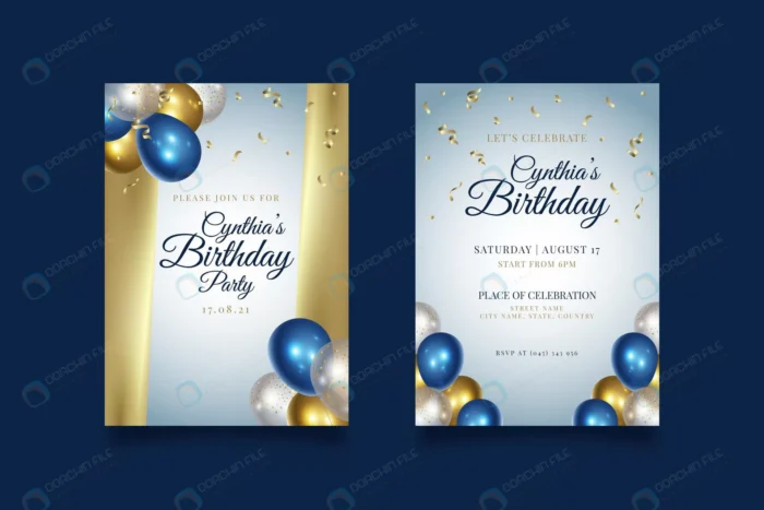 happy birthday party invitation template crc66c96152 size6.3mb - title:دانلود وکتور کارت دعوت تولد - اورچین فایل - format:EPS - وکتور - sku:crc66c96152 - keywords: p_id:34805