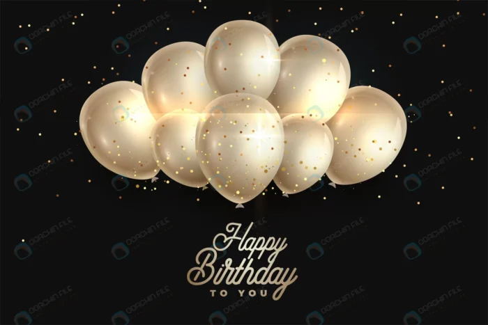happy birthday realistic balloons background crc352873ce size2.00mb - title:وکتور بک گراند جشن تولد لاکچری - اورچین فایل - format:EPS - وکتور - sku:crc352873ce - keywords: p_id:42718