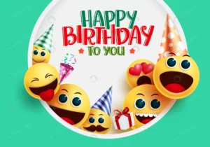 happy birthday smiley emoji vector greeting desig crc38300826 size5.04mb - title:Home - اورچین فایل - format: - sku: - keywords: p_id:18