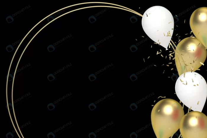 happy birthday with golden balloons golden confet crc3c532fb1 - title:عکس پس زمینه تبریک تولد - اورچین فایل - format:JPG - استوک - sku:crc3c532fb1 - keywords: p_id:84349