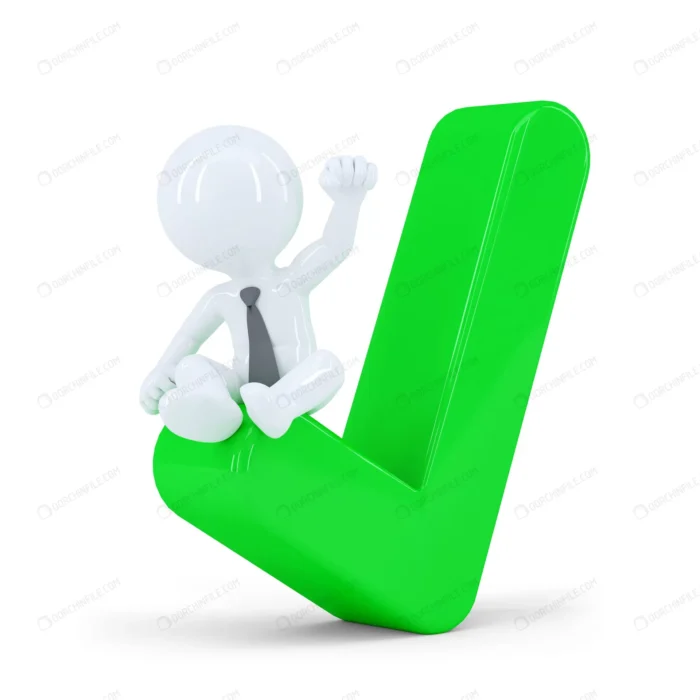 happy businessman top green check mark business c crc7d0732a5 - title:آدمک با علامت تیک سبز - اورچین فایل - format:JPG - استوک - sku:crc7d0732a5 - keywords: p_id:92619