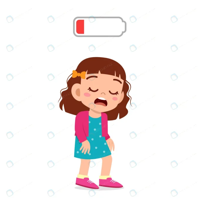 happy cute kid girl tired low energy crc6c80fb4f size0.76mb - title:وکتور کارتونی دختر خسته از کار - اورچین فایل - format:EPS - وکتور - sku:crc6c80fb4f - keywords: p_id:79033