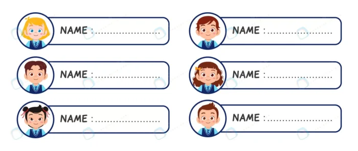 happy cute kids girl boy name tag crcc2dac863 size1.39mb - title:وکتور برچسب نام دانش آموز - اورچین فایل - format:EPS - وکتور - sku:crcc2dac863 - keywords: p_id:75543