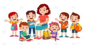 happy cute kids smile with teacher together 2 crc8b733dd0 size2.28mb - title:Home - اورچین فایل - format: - sku: - keywords: p_id:18