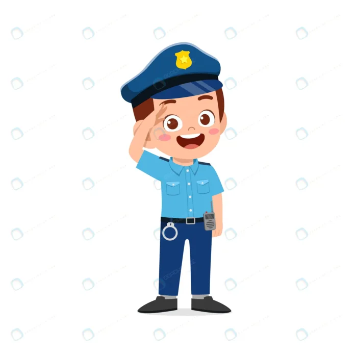 happy cute little kid boy wearing police uniform. crc5e2d0325 size0.82mb - title:کاراکتر پسر با یونیفرم پلیس - اورچین فایل - format:EPS - وکتور - sku:crc5e2d0325 - keywords: p_id:79071