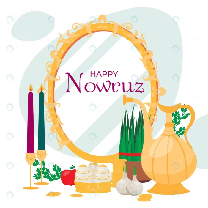 happy nowruz illustration 1.webp crcd8aa8bee size1.07mb 1 - title:وکتور تبریک عید نوروز باستانی - اورچین فایل - format:EPS - وکتور - sku:crcd8aa8bee - keywords: p_id:46128