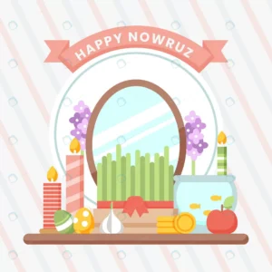 happy nowruz illustration with sprouts mirror crc7b9c9433 size814.1kb - title:Home - اورچین فایل - format: - sku: - keywords: p_id:18