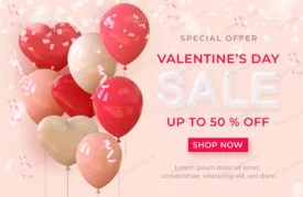 happy valentine day realistic banner sale with 3d crcf329574d size7.50mb - title:Home Main - اورچین فایل - format: - sku: - keywords: p_id:18