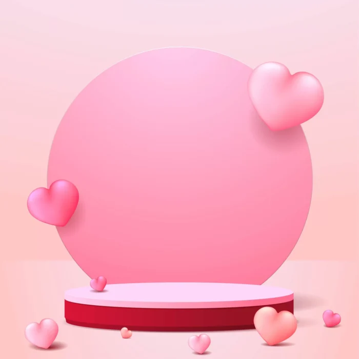 happy valentine s day podium display crce2ef591d size3.68mb - title:وکتور طرح صورتی روز ولنتاین - اورچین فایل - format:EPS - وکتور - sku:crce2ef591d - keywords: p_id:36471