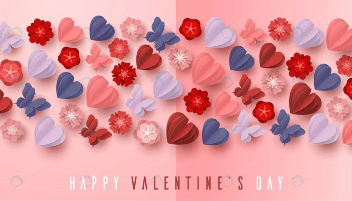 happy valentines day paper cut style with colorfu crc59458d4c size11.74mb - title:وکتور تبریک روز ولنتاین با قلب، گل و پروانه کاغذی - اورچین فایل - format:EPS - وکتور - sku:crc59458d4c - keywords:وکتور تبریک روز ولنتاین با قلب، گل و پروانه کاغذی, وکتور, دانلود رایگان, فایل تکی, قلب, وکتور رایگان, وکتور فلت, ولنتاین p_id:31699