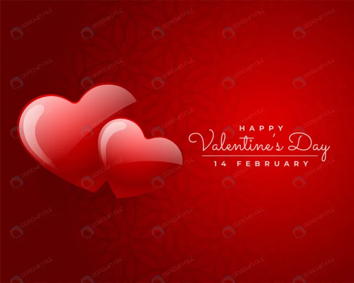 happy valentines day two red hearts love card des crc021bf74e size1.25mb - title:کارت پستال روز ولنتاین با فرمت وکتور - اورچین فایل - format:EPS - وکتور - sku:crc021bf74e - keywords: p_id:34575