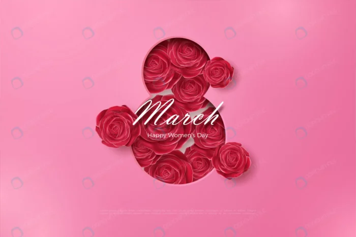 happy women s day with red roses crc88b8a768 size8.88mb - title:دانلود وکتور طرح روز زن - اورچین فایل - format:EPS - وکتور - sku:crc88b8a768 - keywords: p_id:34931
