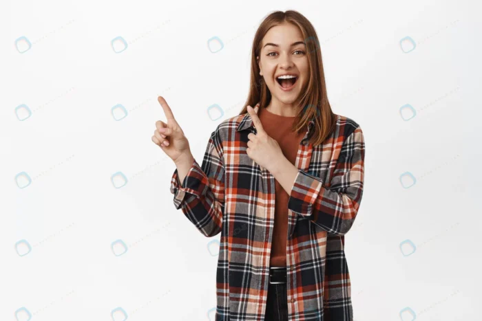 happy young woman laughing smiling pointing upper crcb800fda2 size14.72mb 7000x4667 1 - title:استوک دختر هیجان زده در حال اشاره - اورچین فایل - format:JPG - استوک - sku:crcb800fda2 - keywords: p_id:51928