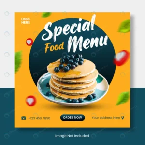 healthy food menu instagram post template banner. crcc3b66179 size2.12mb - title:Home - اورچین فایل - format: - sku: - keywords: p_id:18