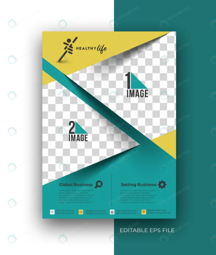 healthy life a4 flyer poster brochure design temp crc9b71d326 size2.06mb - title:تمپلیت آماده فلایر - اورچین فایل - format:EPS - وکتور - sku:crc9b71d326 - keywords: p_id:84927