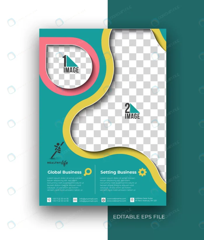 healthy life a4 flyer poster brochure design temp crca1c3bdae size1.58mb - title:تمپلیت آماده بروشور - اورچین فایل - format:EPS - وکتور - sku:crca1c3bdae - keywords: p_id:84929