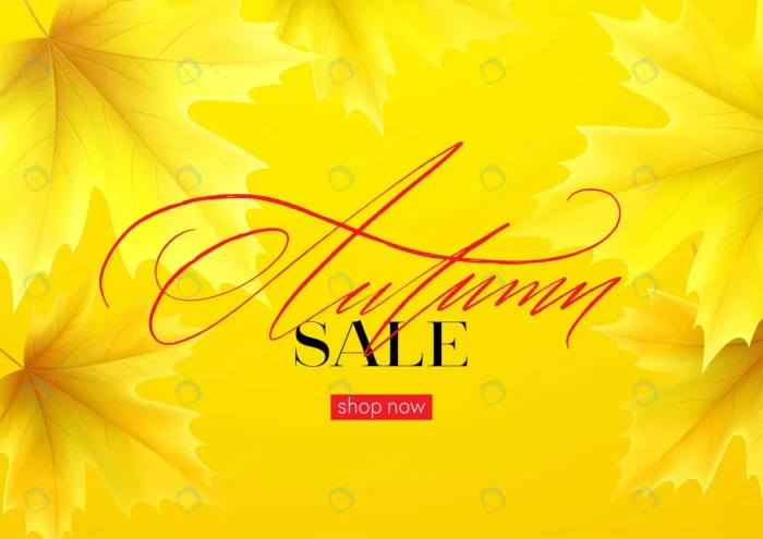 hello autumn sale background with realistic yello crc023da4bf size3.64mb - title:دانلود وکتور فروش به مناسبت فصل پاییز - اورچین فایل - format:EPS - وکتور - sku:crc023da4bf - keywords: p_id:86045
