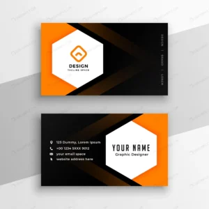 hexagonal shape black orange yellow business card crc7c484a4c size0.69mb - title:Home - اورچین فایل - format: - sku: - keywords: p_id:18