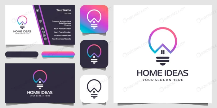 home bulb logo combination with line art style li crc446544f9 size1.75mb - title:قالب کارت ویزیت مشاور املاک - اورچین فایل - format:EPS - وکتور - sku:crc446544f9 - keywords: p_id:93753