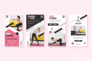home fitness instagram stories template crc02087815 size1.25mb - title:Home - اورچین فایل - format: - sku: - keywords: p_id:18