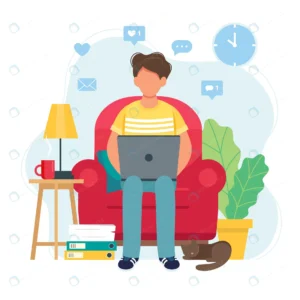 home office concept man working from home sitting crcd2427210 size1.50mb - title:Home - اورچین فایل - format: - sku: - keywords: p_id:18