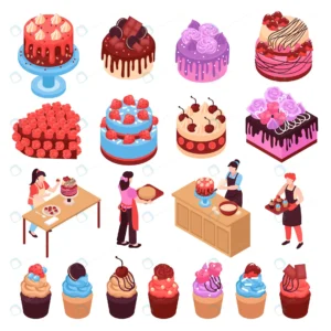 homemade dessert isometric set cakes muffins cook crc728484d6 size5.26mb - title:Home - اورچین فایل - format: - sku: - keywords: p_id:18