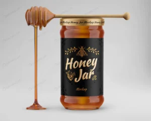 honey jar with honey spoon mockup crce9cf83c5 size68.85mb - title:Home - اورچین فایل - format: - sku: - keywords: p_id:18