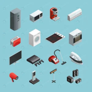 household appliances isometric icons set crc7659d0c0 size1.67mb - title:Home - اورچین فایل - format: - sku: - keywords: p_id:18