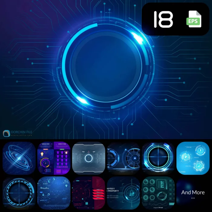 hud 1aa - title:کالکشن 18 وکتور هاد - اورچین فایل - format:EPS - وکتور - sku:crcfdecd725 - keywords: p_id:59566