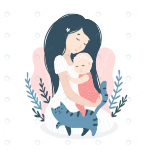 hugging mom with baby daughter with cat summer fl crc1ac0cbeb size1.83mb - title:Home - اورچین فایل - format: - sku: - keywords: p_id:18