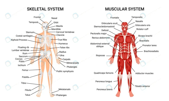 human muscular skeletal systems informative poste crcb0a566e8 size3.94mb - title:وکتور سیستم عضلانی و اسکلتی انسان - اورچین فایل - format:EPS - وکتور - sku:crcb0a566e8 - keywords: p_id:86347